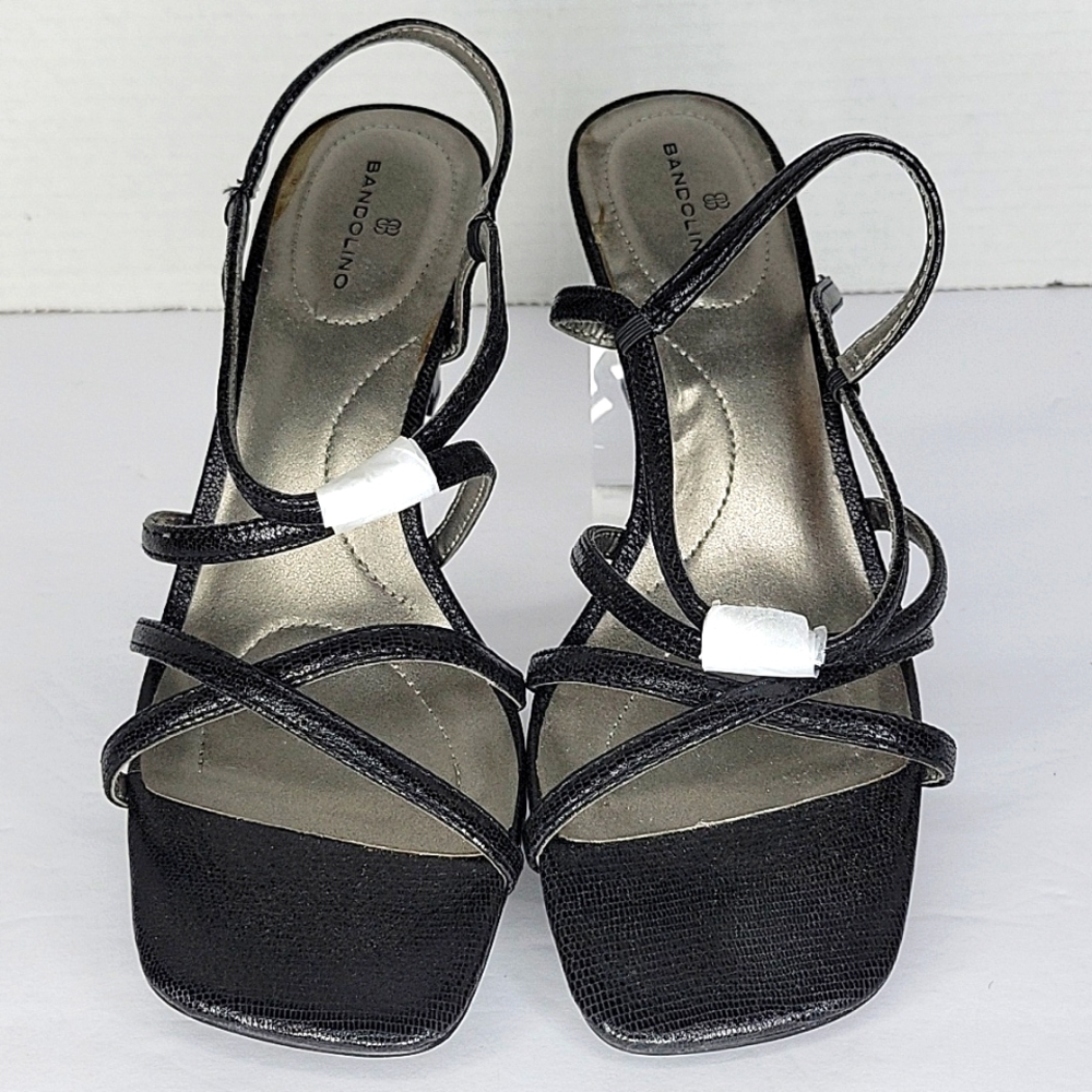 Bandolino Women's Black Strappy Heels - Picture 3 of 8